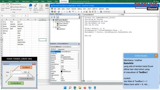 Mengisi Daftar ComboBox dari Beberapa Kolom Lembar Kerja Excel secara Otomatis смотреть онлайн