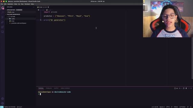 Como gerar QRCODES com python em APENAS 15 linhas ? смотреть онлайн