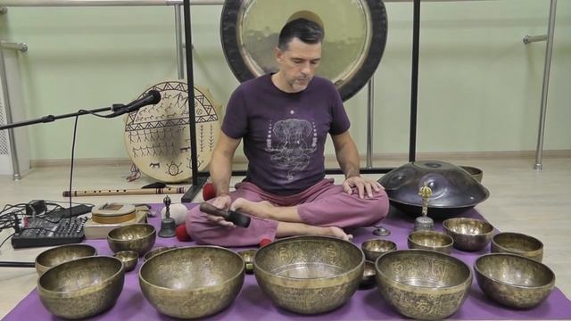 Singing Bowls Meditation - Valery Lebed (Медитация с поющими тибетскими чашами) смотреть онлайн