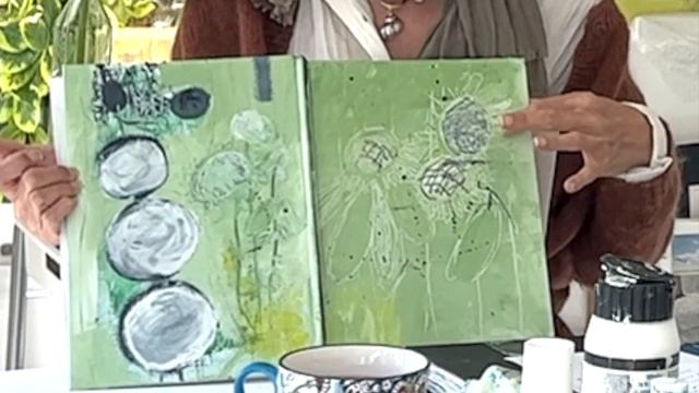 Painting New Sketchbook Covers. смотреть онлайн