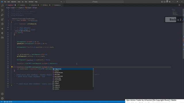 Unity получение доступа к переменным скрипта и компонентам смотреть онлайн