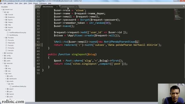 Laravel CRUD + Bootstrap | Kirim Email lebih cantik dgn Mailable dan markdown смотреть онлайн