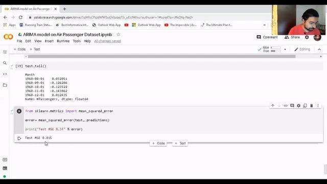 Time Series forecasting using ARIMA model | Air Passenger Dataset | part 4 смотреть онлайн
