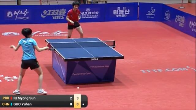 2016 Pyongyang Open Highlights: Ri Myong Sun vs Guo Yuhan (1/2) смотреть онлайн