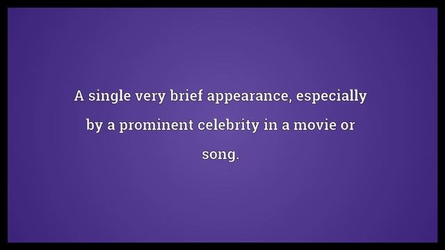 Cameo Meaning смотреть онлайн
