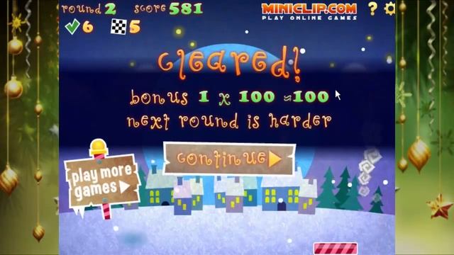 Lets play Reindeer bounce смотреть онлайн