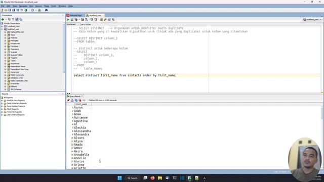 ORACLE DATABASE TUTORIAL #05 SELECT DISTINCT смотреть онлайн