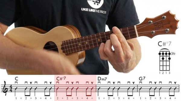 Play the Ukulele Jazz Chords Up The Neck!! 🌟