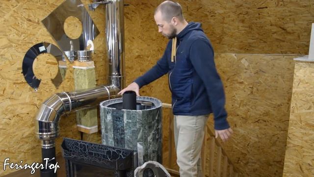 Ферингер Оптима ПФ! НОВАЯ Печь для Бани от Завода Ферингер с Кассетами смотреть онлайн