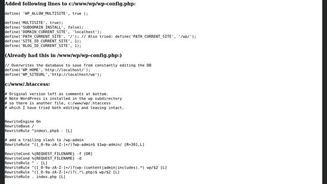 After setting up multisite on localhost, requests to localhost redirect to production domain смотреть онлайн