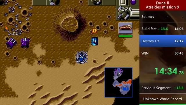 Dune 2 (Sega) IL Speedrun - Atreides mission 9 (27:54.89) смотреть онлайн