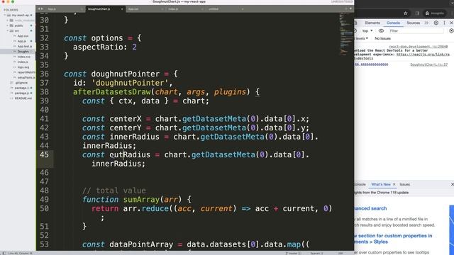 React Chart JS Draw Pointer on Half Doughnut Chart in Chart JS 4 смотреть онлайн