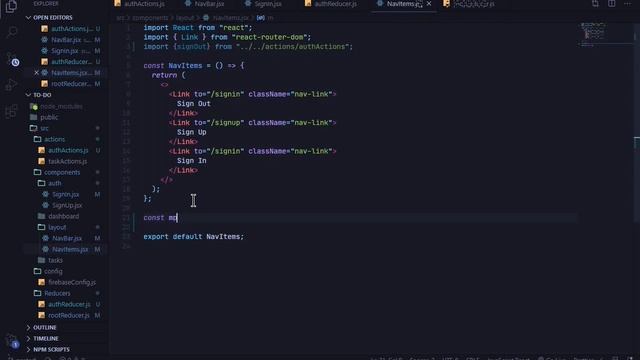 Authentication #12 | react-redux-firebase v3 tutorial смотреть онлайн