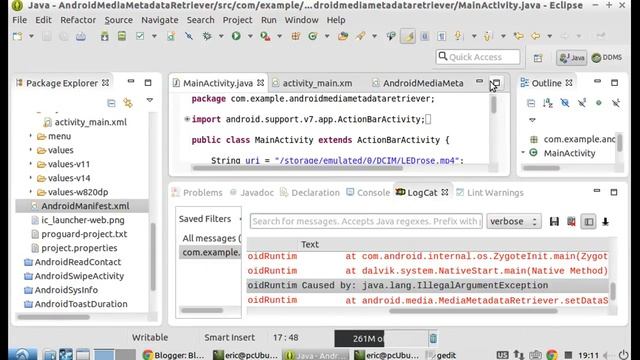 IllegalArgumentException Thrown From MediaMetadataRetriever.setDataSource