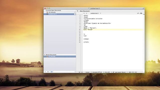 variable parte 1 en php смотреть онлайн