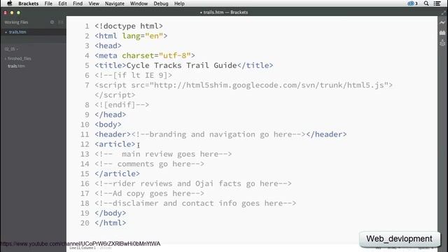 Создаем разделы документа Html5. 8 урок смотреть онлайн