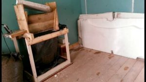 Задувка полостей стен пенопластовой крошкой