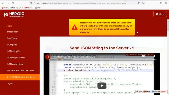 JSON Full Tutorial смотреть онлайн