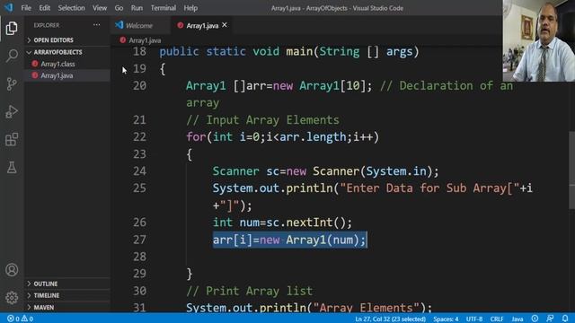 JAVA Session - Array Of An Objects Explained By Sushil. смотреть онлайн