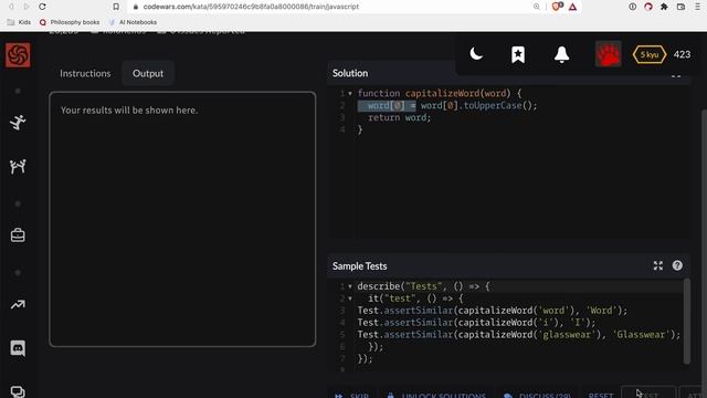 Codewars - Javascript - Capitalization and Mutability смотреть онлайн