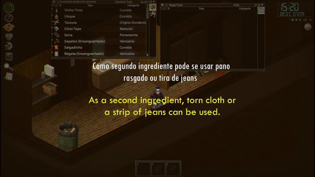 Como Fazer Coquetel Molotov // How To Make Molotov Cocktail [Project Zomboid]