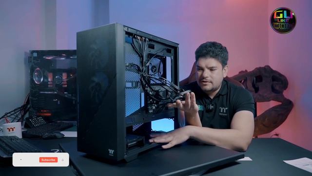 เคสขนาด ATX ที่ใส่บอร์ด E-ATX ได้  THERMALTAKE  DIVIDER 370 TG ARGB