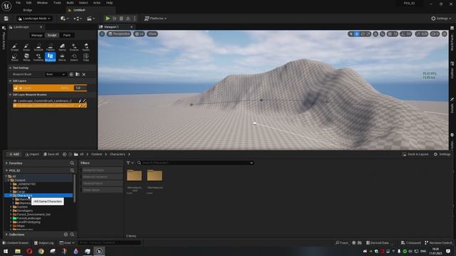 Unreal Engine 5.2 Landmass (Создание гор) смотреть онлайн