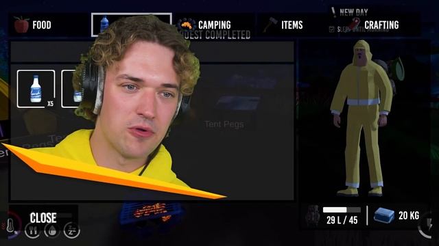 A WILD BEAR ATTACKED ME In Camping Simulator! (Survival Game) смотреть онлайн