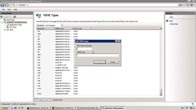 Adding New Extention To IIS7 смотреть онлайн