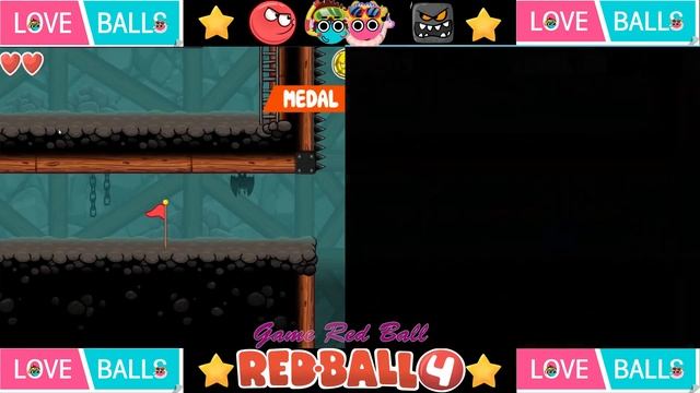 Love Balls In Red Ball 4 ❤️ Blue Ball & Pink Ball & Boss Fights All Levels 61 - 75 Full Walkthrough