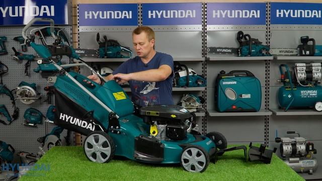 Бензиновая газонокосилка Hyundai L 5520S смотреть онлайн