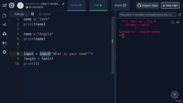 Day 1 - 15-Variable Naming смотреть онлайн