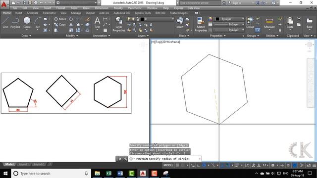 Autocad - Hướng dẫn các lệnh: pol; tđ cực; tđ tương đối; p tracking; object snap tracking-Bài tập 5 смотреть онлайн