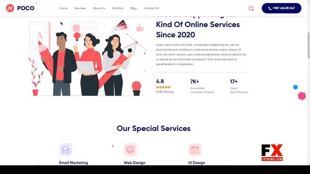 Poco - Bootstrap 4 Agency HTML Template template agency смотреть онлайн