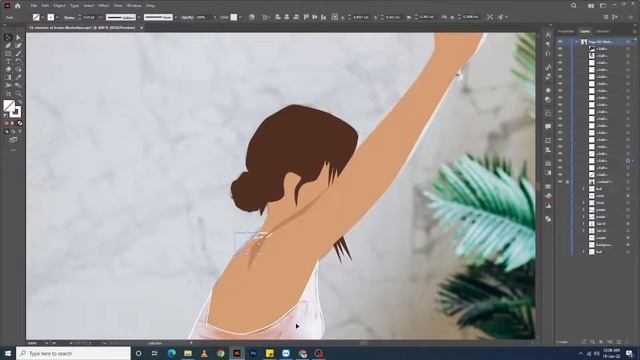 Flat Illustration Design Without Sketch | Adobe Illustrator Tutorial смотреть онлайн