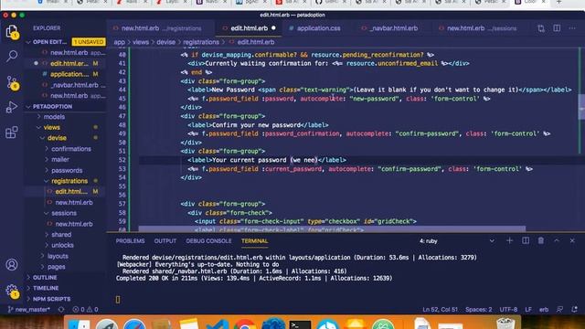 Pet Adoption App - Part 8 B - With Rails, continue styling auth views смотреть онлайн