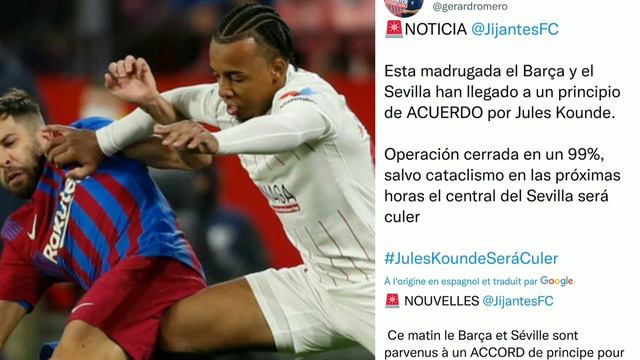 ACCORD de principe trouvé avec Séville ! KOUNDÉ sera JOUEUR DU BARÇA смотреть онлайн
