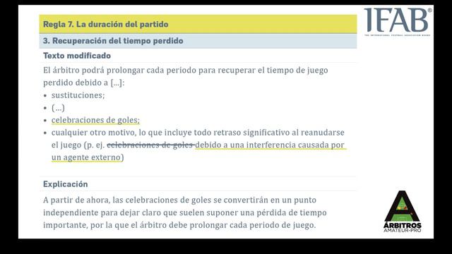 CAMBIOS EN LAS REGLAS DE JUEGO 2023 2024