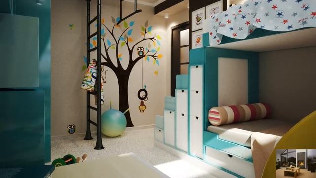 Детская комната для мальчика и девочки смотреть онлайн