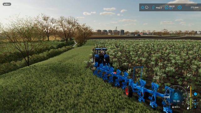 FS 22 - Купил трактор NEW HOLLAND. Вспашка полей - Фермер в ELMCREEK # 30 смотреть онлайн