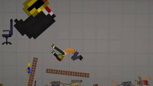 пьяный мелон VS злые уточки! melon playground смотреть онлайн