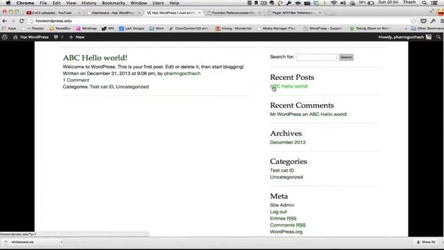 WordPress nâng cao 3: Filter смотреть онлайн