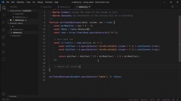 How to EASILY Sort HTML Tables with CSS & JavaScript - Web Development Tutorial