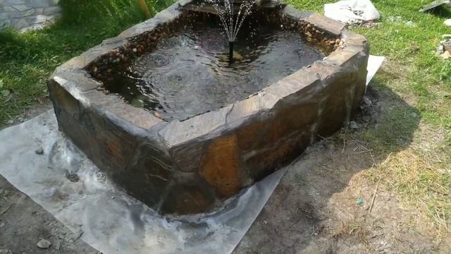 фонтан водопад своими руками из камня смотреть онлайн