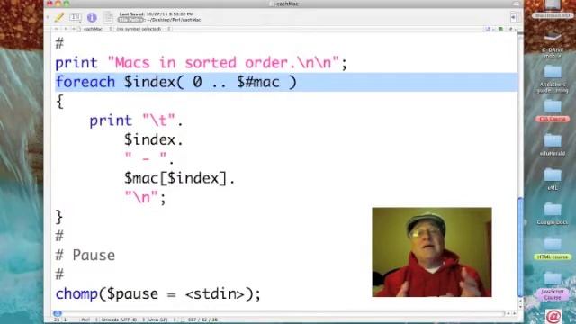 Perl: Displaying indices & elements смотреть онлайн