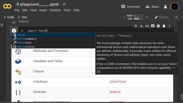 auto autocomplete chart in google colab смотреть онлайн