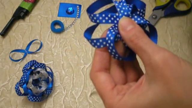 Резиночки для Волос Своими Руками./ DIY /KANZASHI / Bow Ribbons /Flower / Tutorial / смотреть онлайн