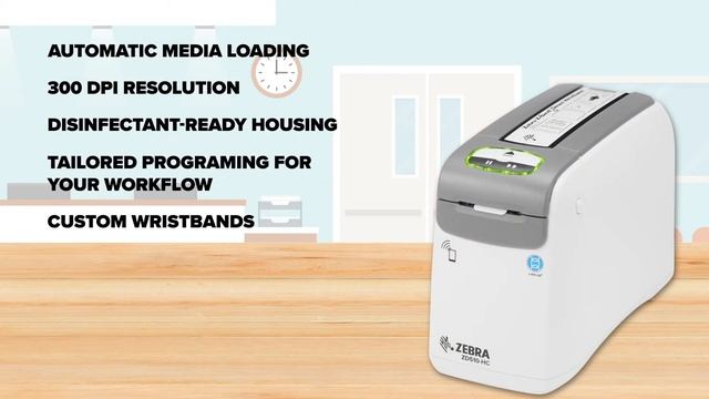 Zebra ZD510-HC Wristband Printer смотреть онлайн