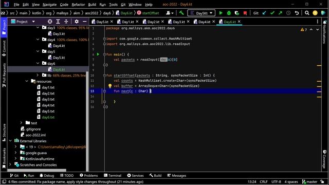 Flexibility is paramount (Advent of Code 2022 day 6, Kotlin) смотреть онлайн