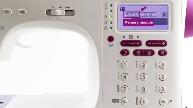 Necchi NC-204D - Utilisation de la mémoire смотреть онлайн